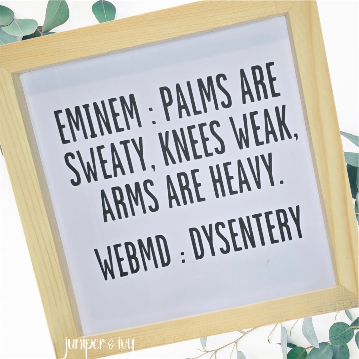 Eminem wooden sign