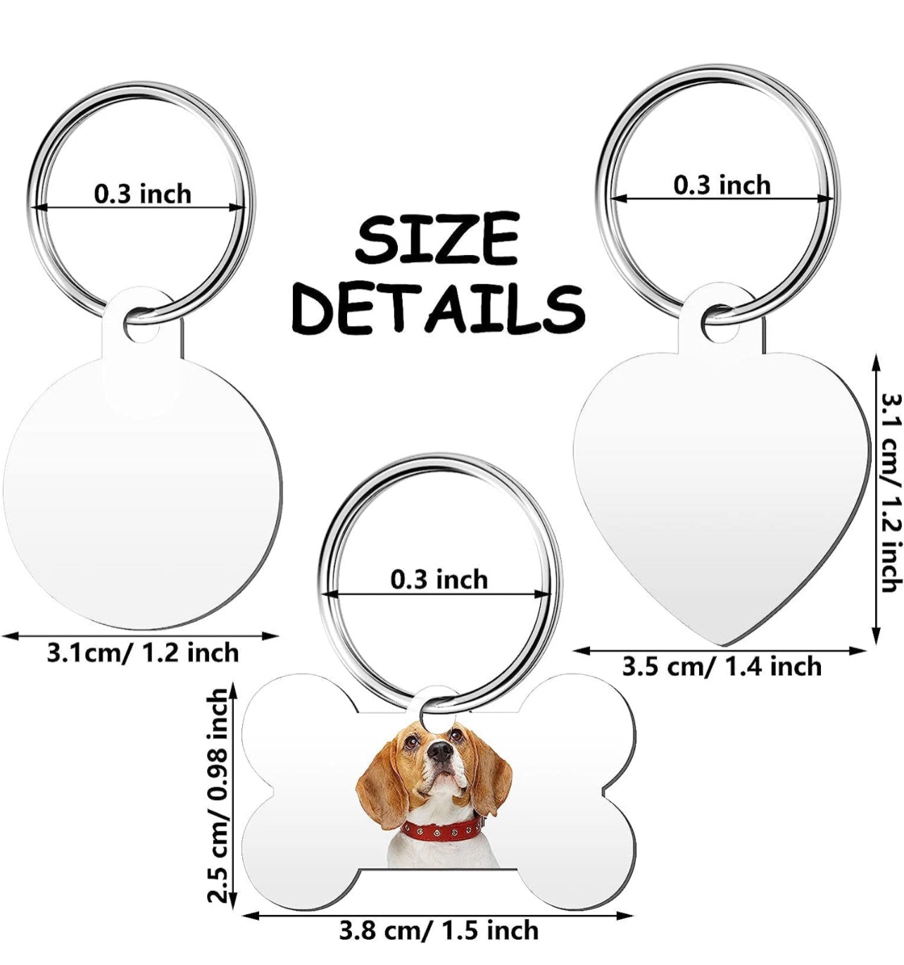 Pink and black coffin pet ID tag