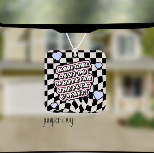 Baby girl air freshener