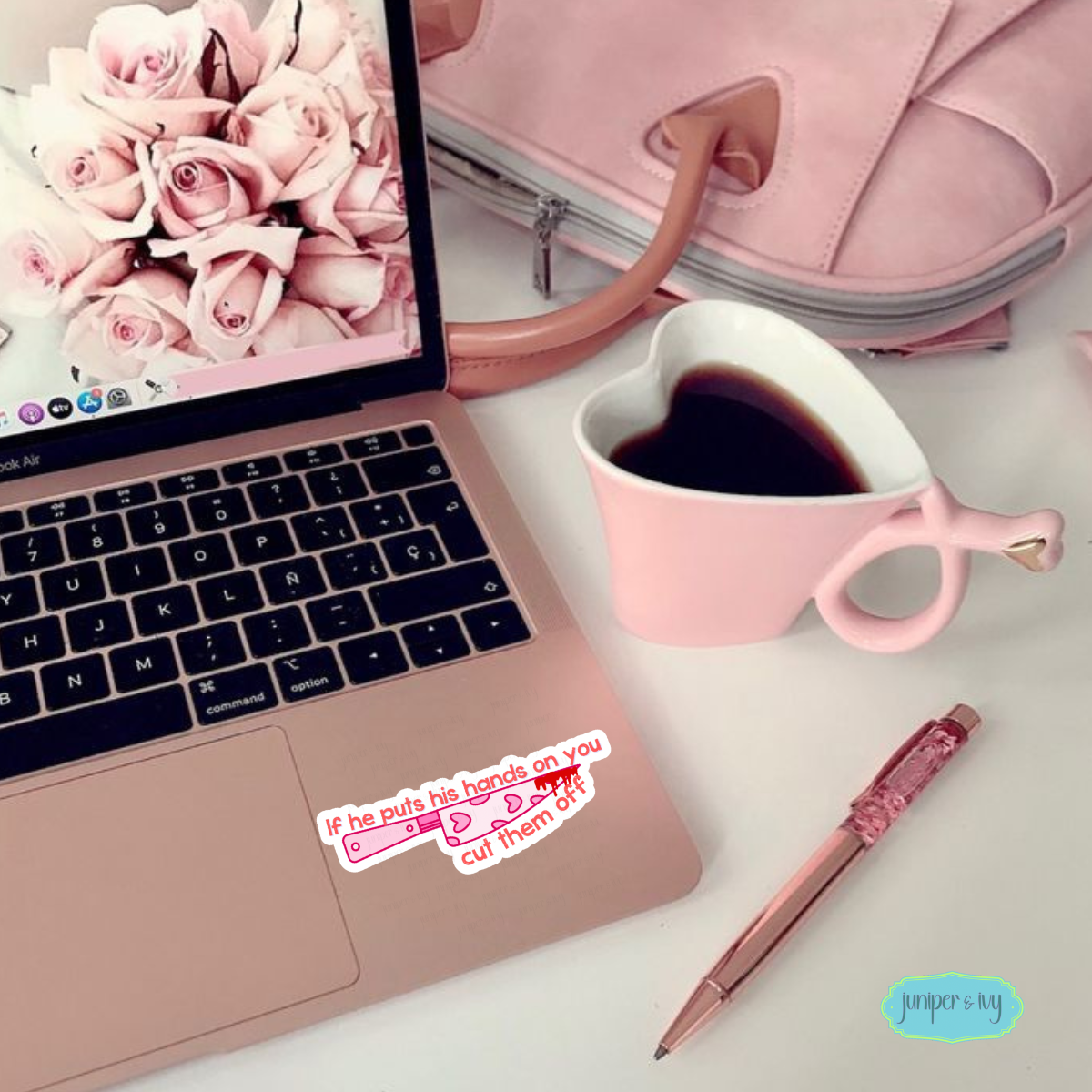 Cut Them Off – Cute Feminist Protection Sticker