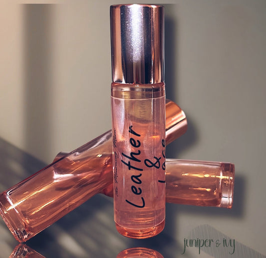 Leather and lace roll on perfume oil