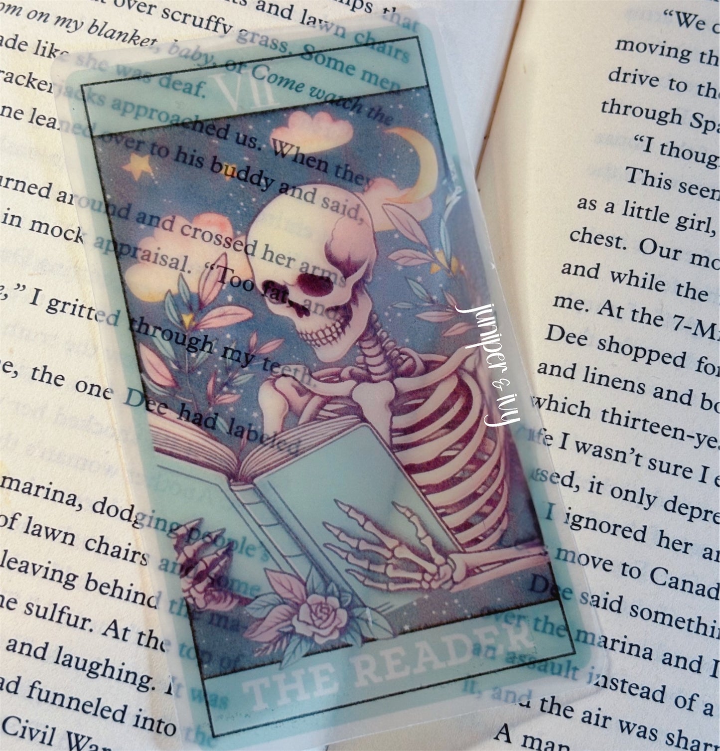 The reader tarot card bookmark