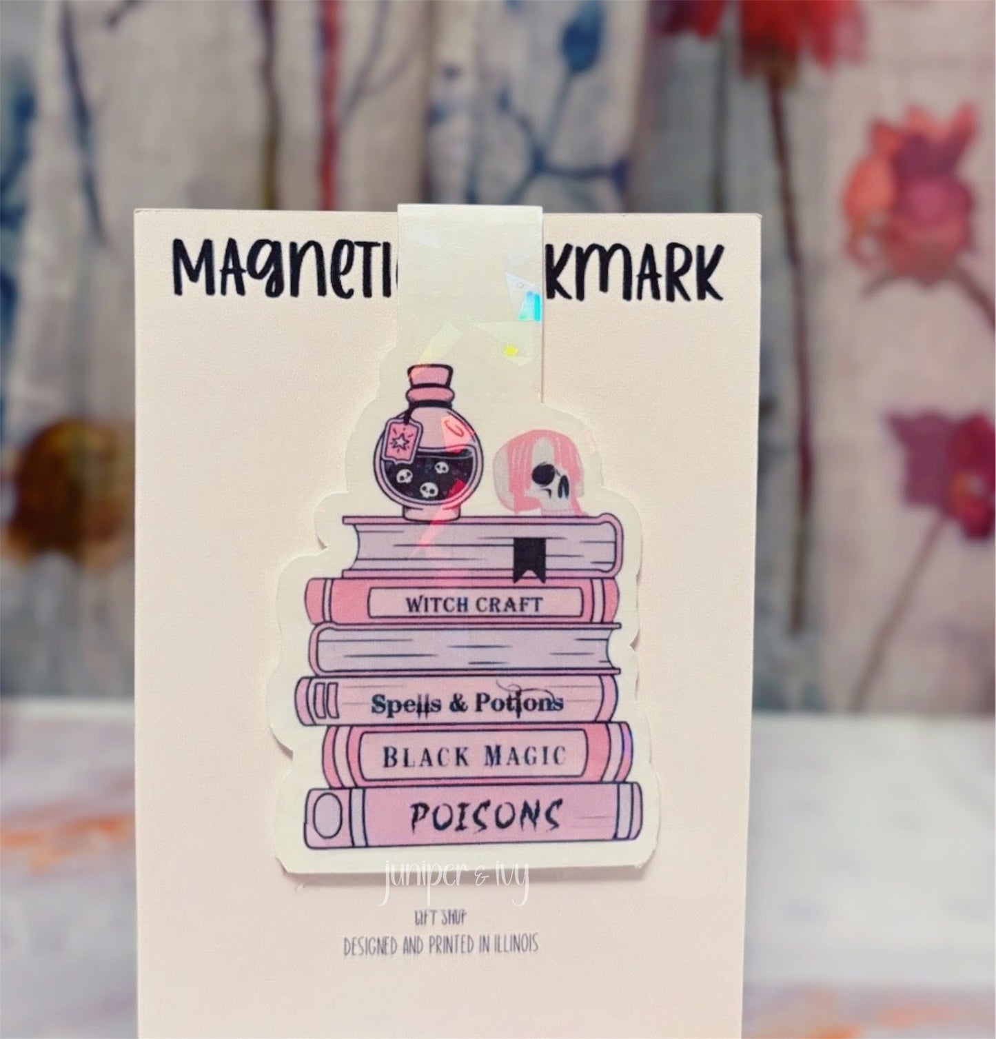 Pastel goth magnetic bookmark
