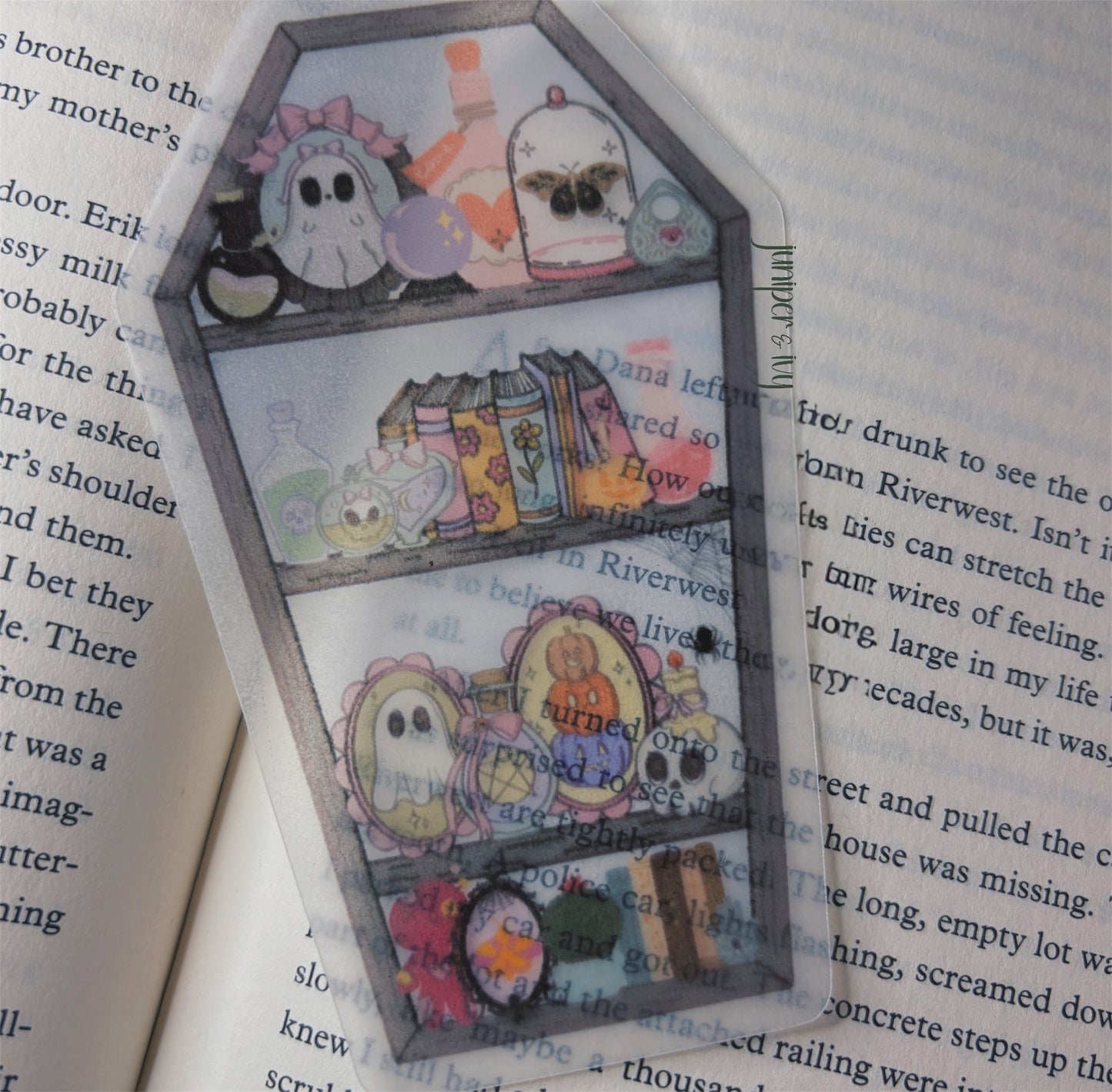Coffin bookshelf bookmark