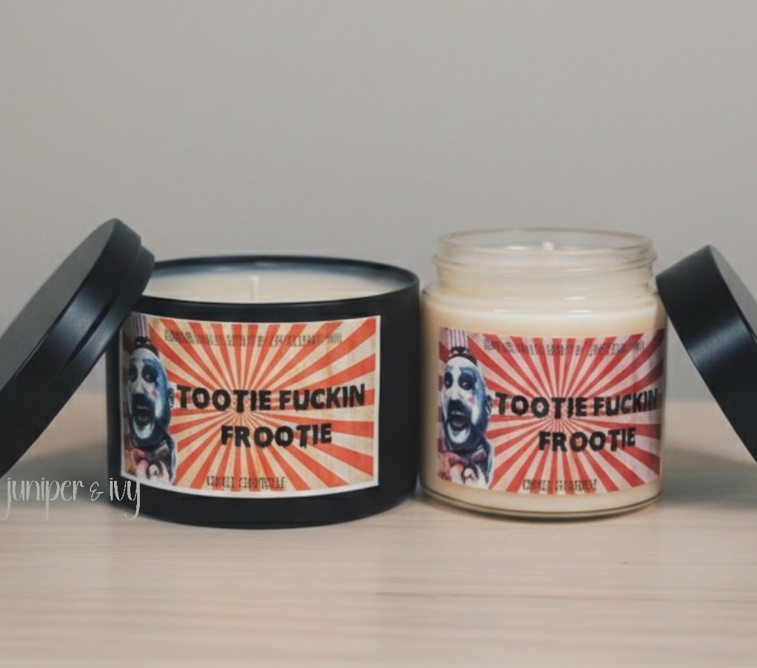 Tootie fuckin' frootie candle