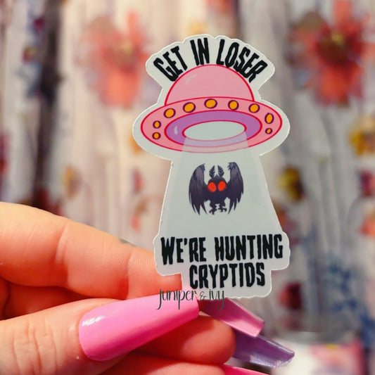 Hunting cryptids sticker