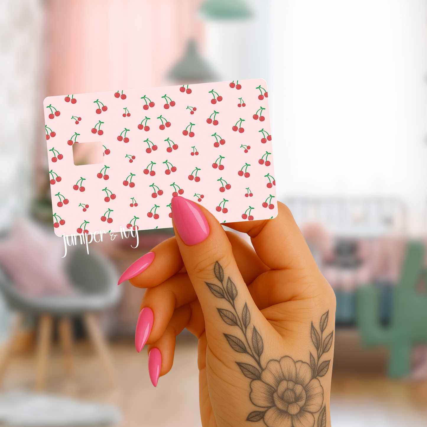 Cherries credit card skin