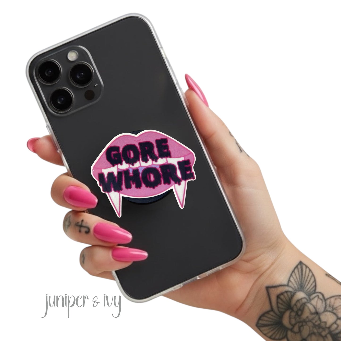 Gore whore phone grip