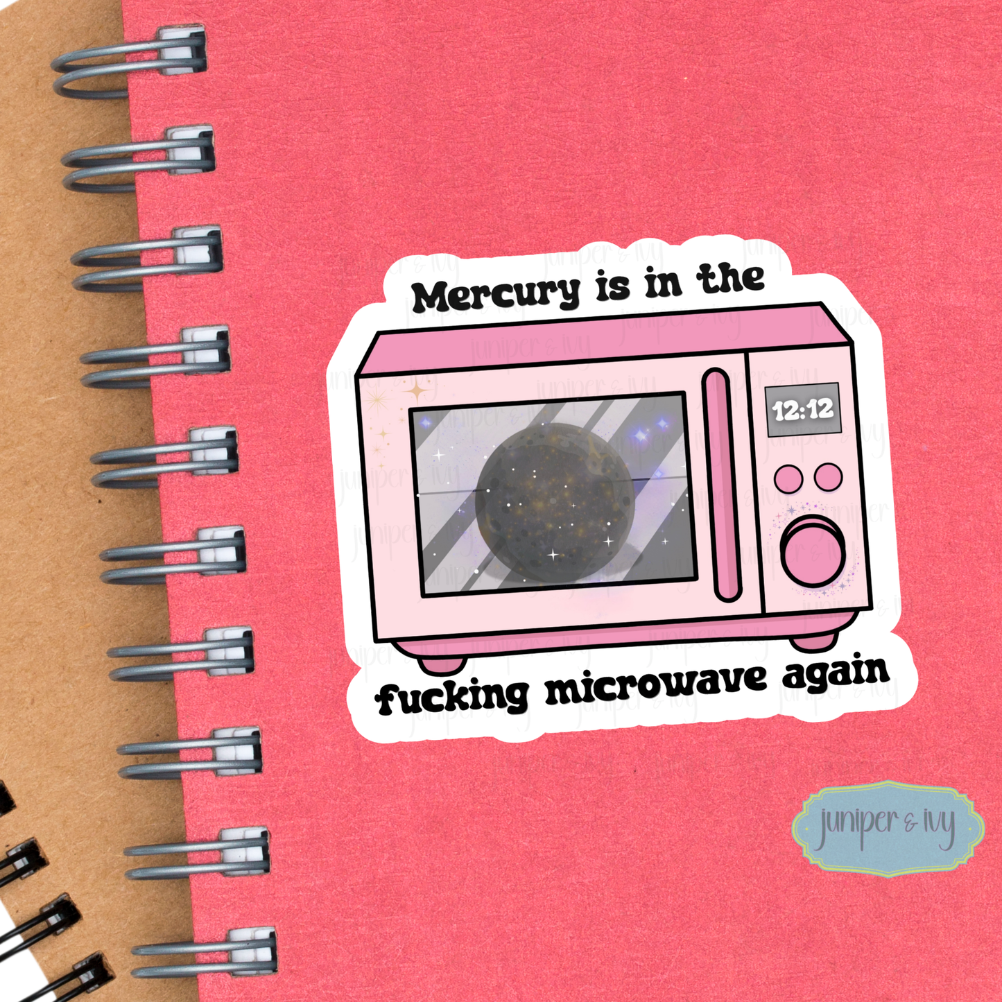 Mercury is in the microwave sticker