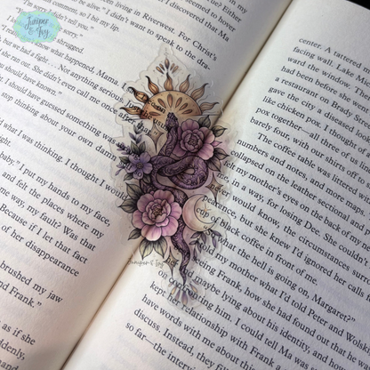 Celestial snake transparent bookmark