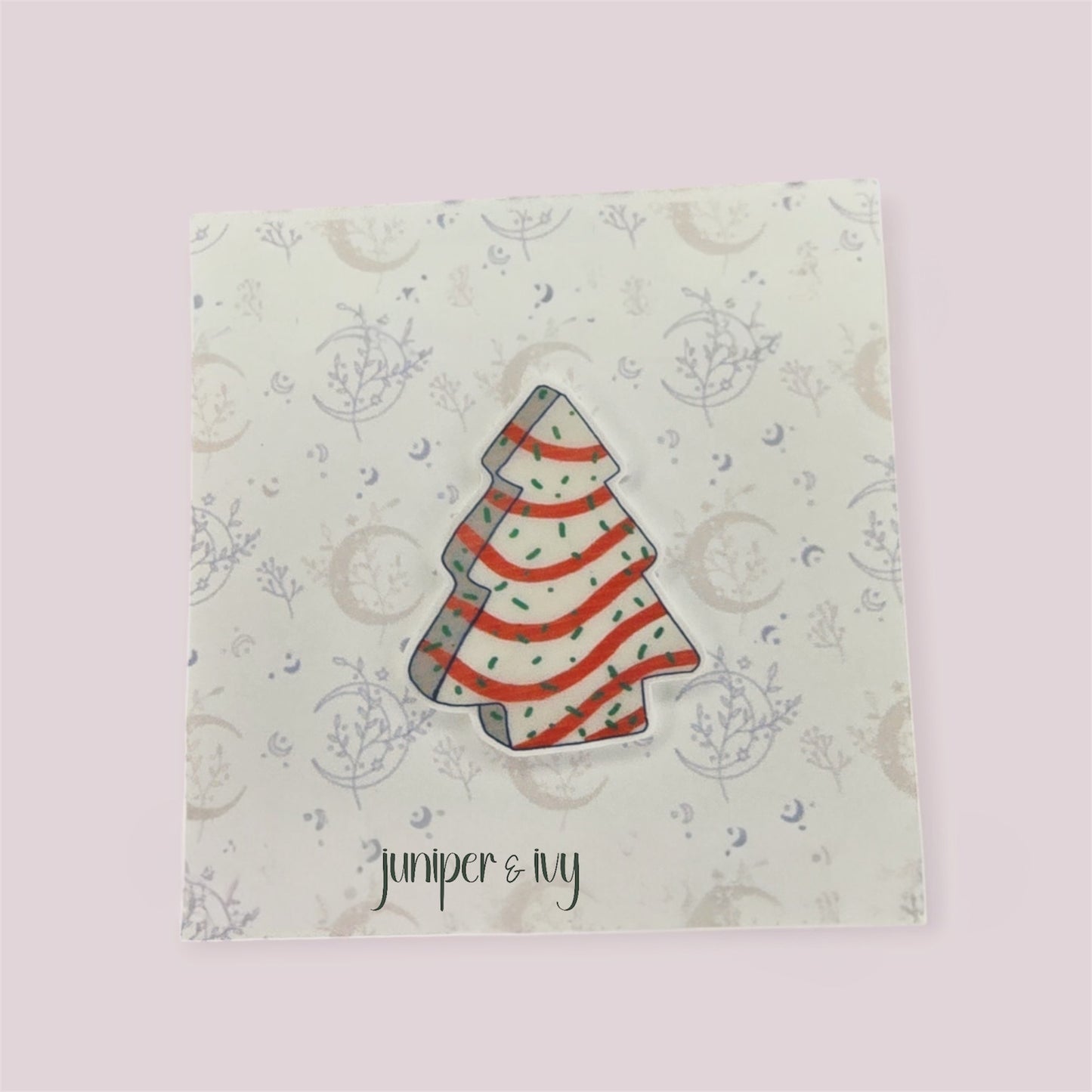 Christmas tree cake pin