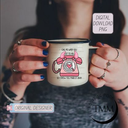 Call me when you get to hell png digital download