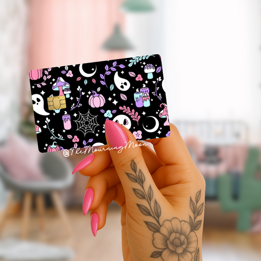 Spooky pattern  credit card skin