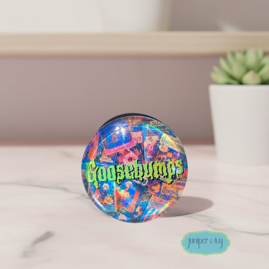Goosebumps retro glass dome phone grip