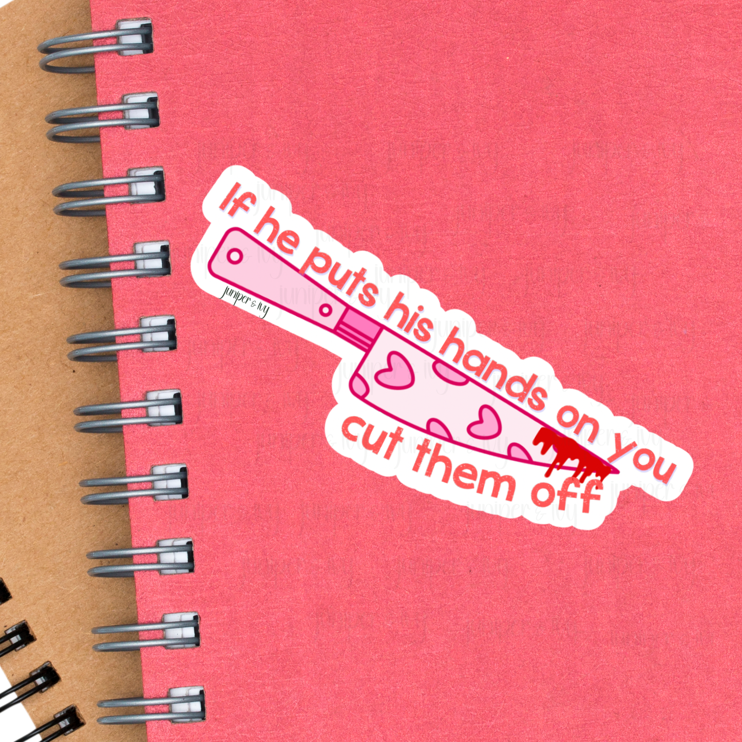 Cut Them Off – Cute Feminist Protection Sticker