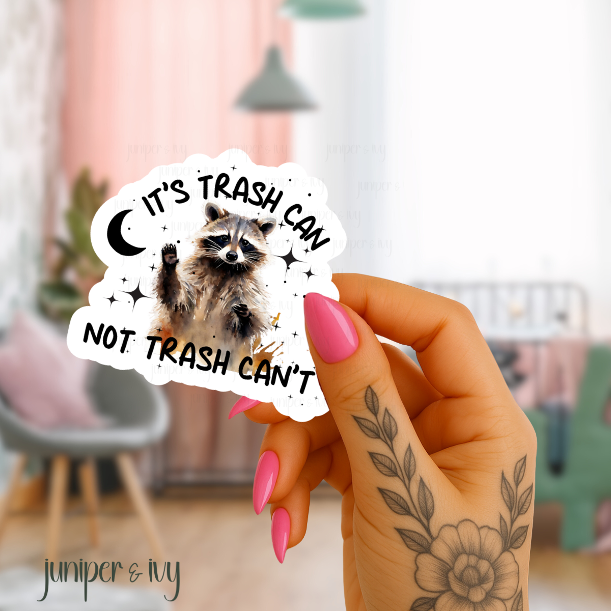 It’s trash can sticker