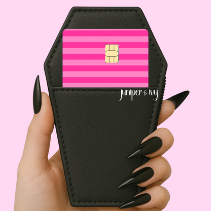 Pink Stripe credit card skin