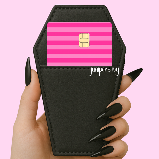 Pink Stripe credit card skin
