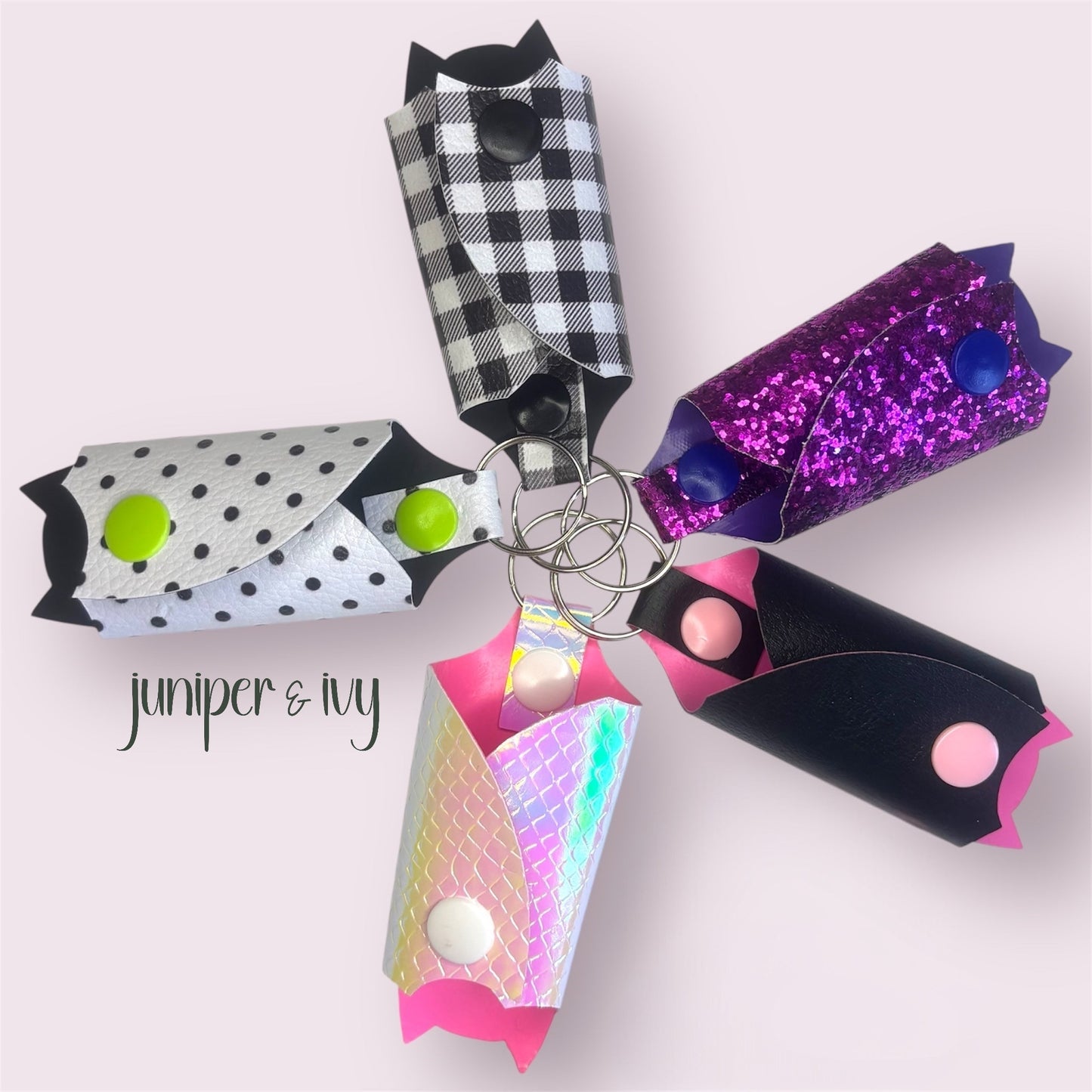 Bat wing key wrap keychain