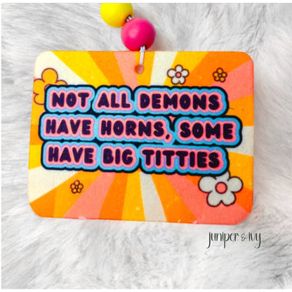 Not all demons have horns air freshener