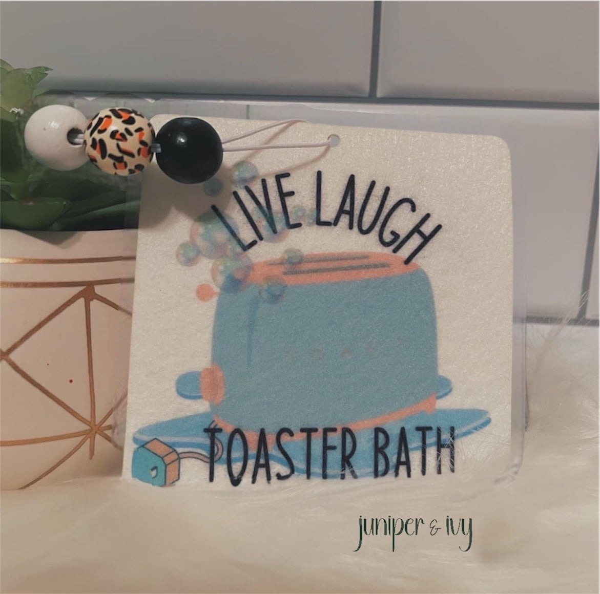 Live laugh toaster bath air freshener