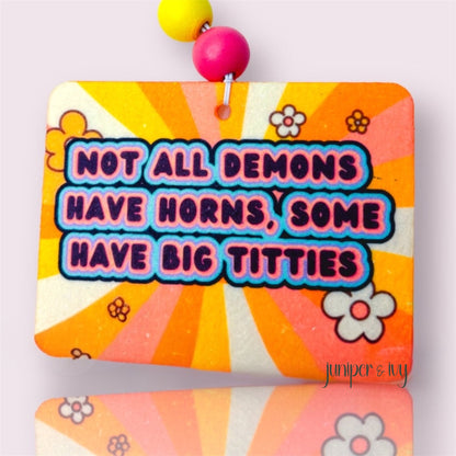 Not all demons have horns air freshener