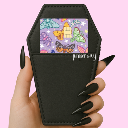 Purple moth credit card skin