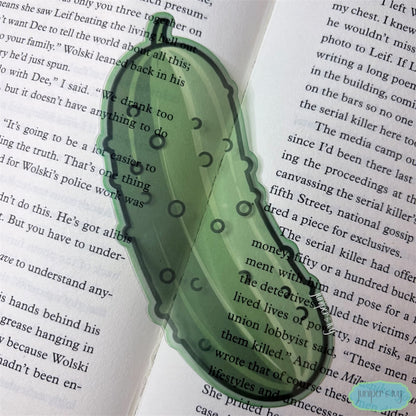 Pickle transparent bookmark