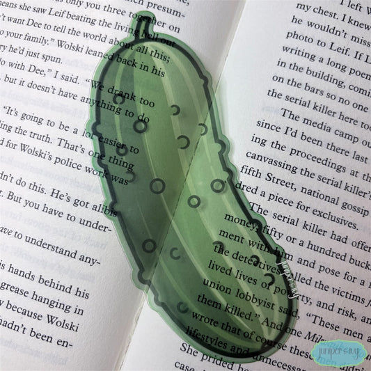 Pickle transparent bookmark