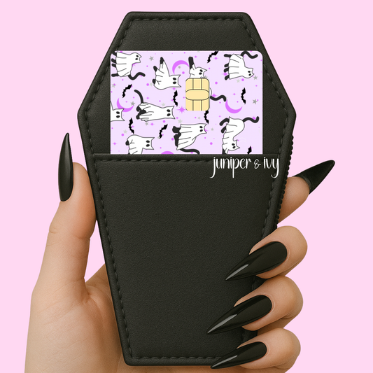 Ghost cats credit card skin