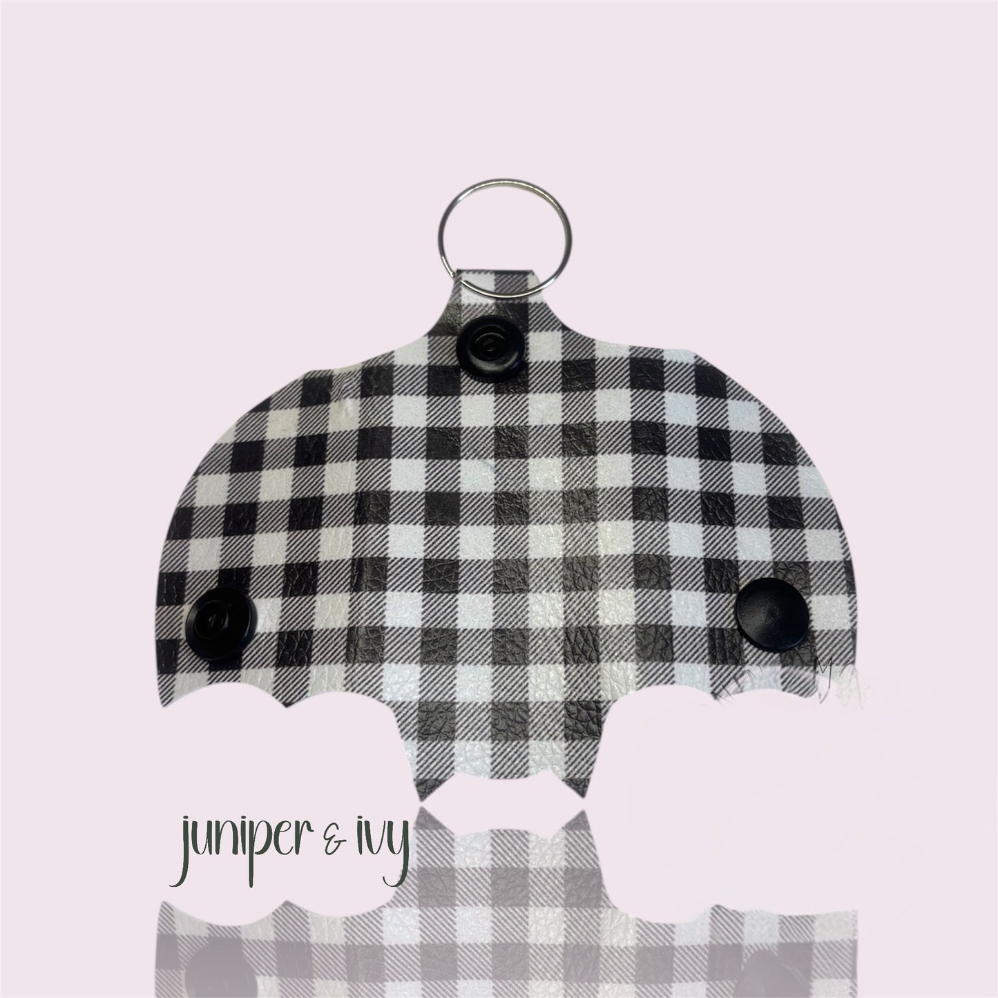 Bat wing key wrap keychain