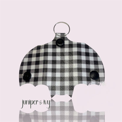 Bat wing key wrap keychain