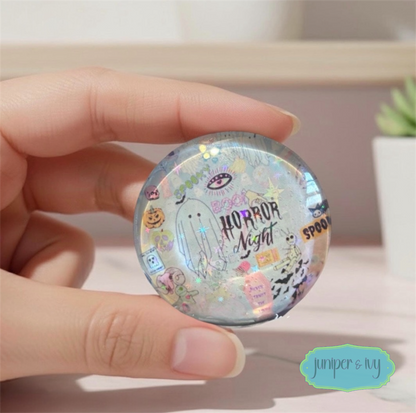 Horror nights pastel glass dome phone grip