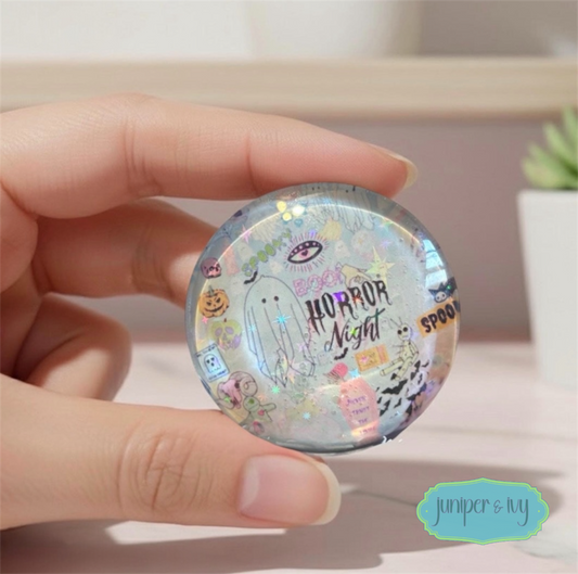 Horror nights pastel glass dome phone grip