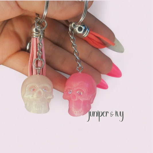 Mini skull keychain