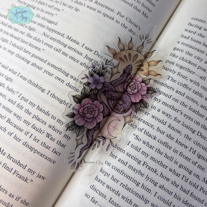 Celestial snake transparent bookmark