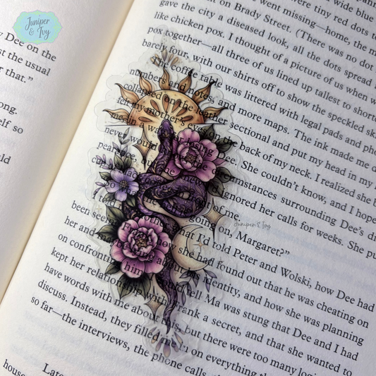 Celestial snake transparent bookmark