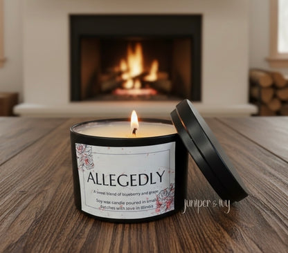 Allegedly candle