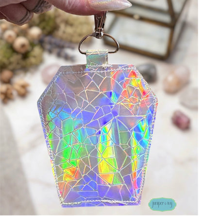 Kaleidoscope Holo Coffin Badge/Card Holder