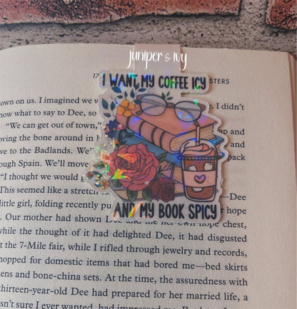 I like my coffee icy magnetic bookmark