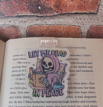 Let me read in peace magnetic bookmark