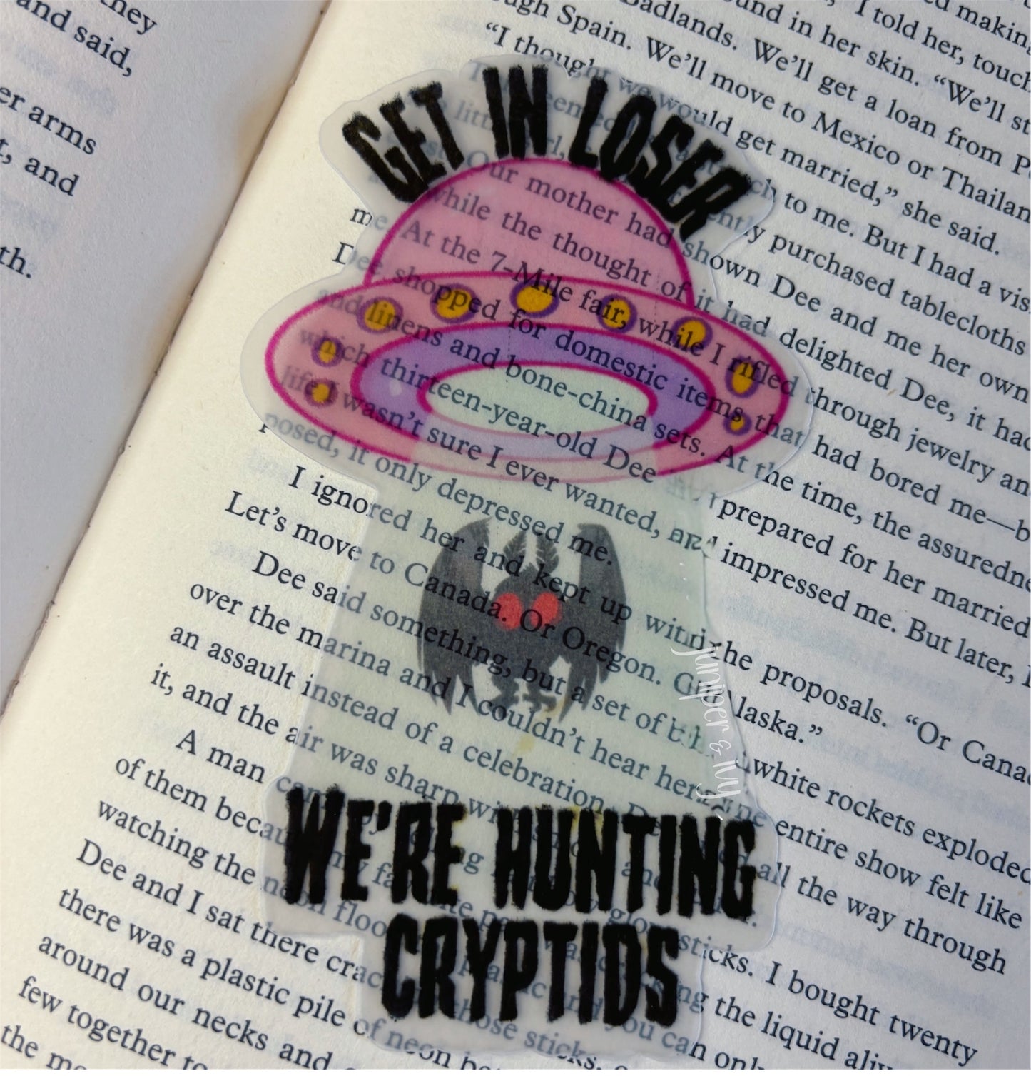 Hunting cryptids bookmark