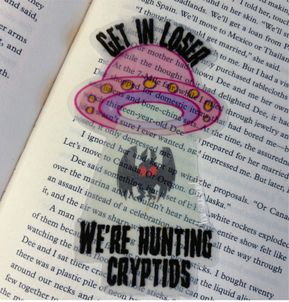 Hunting cryptids bookmark