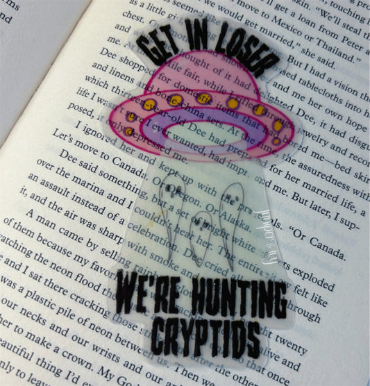 Hunting cryptids bookmark