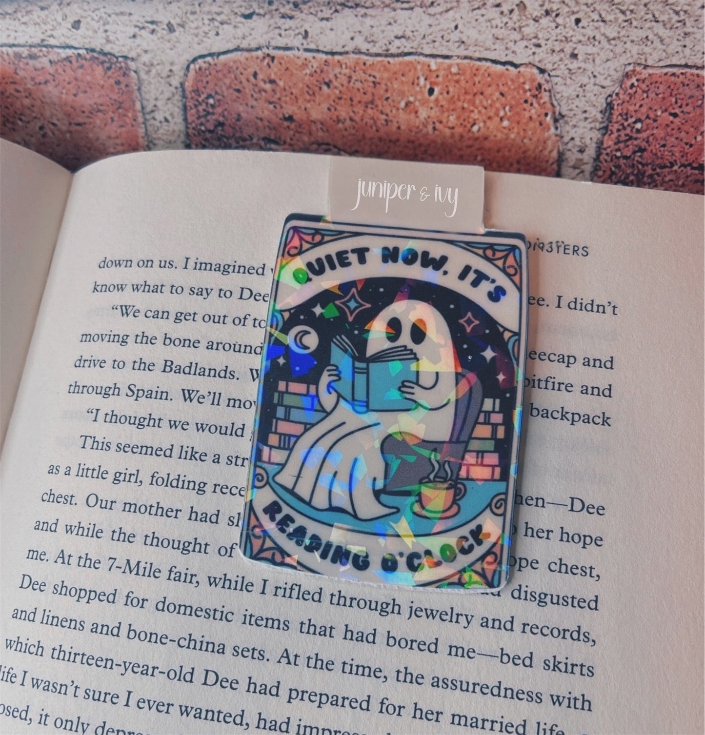 Reading o’clock magnetic bookmark