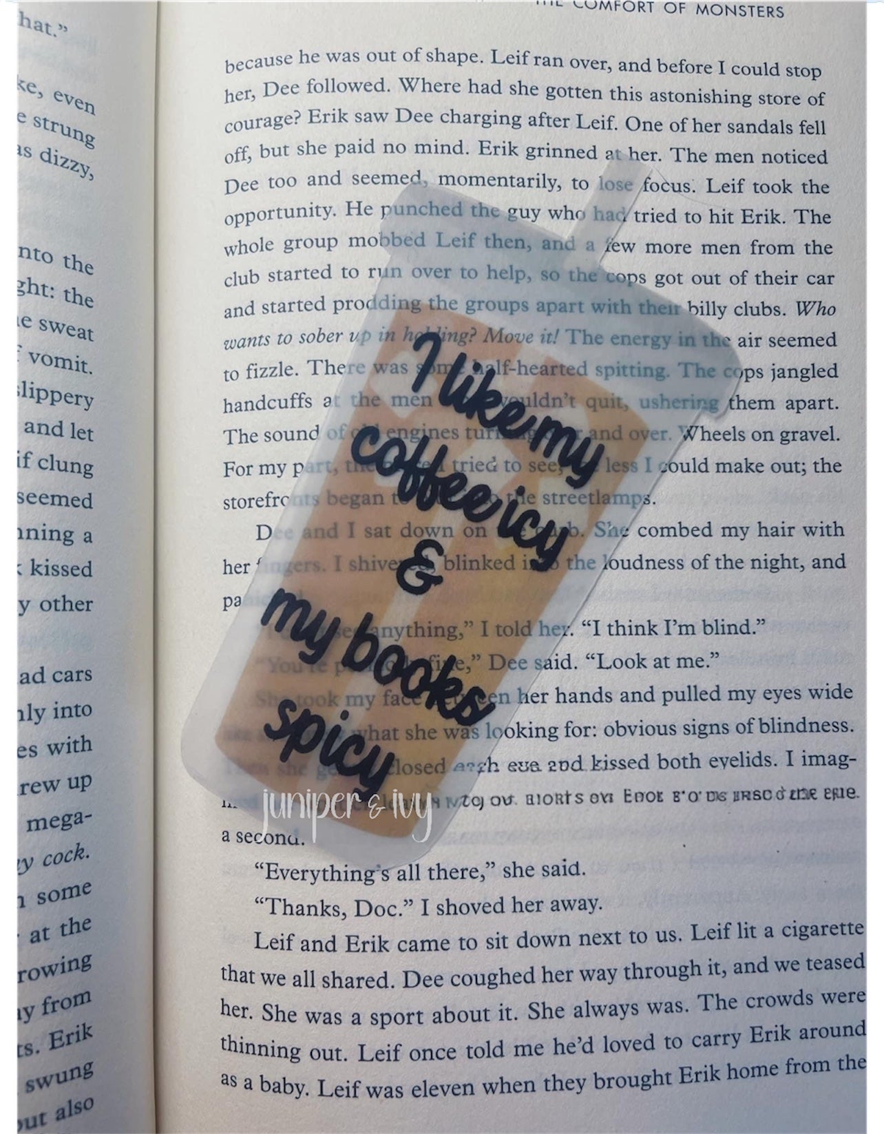 Iced coffee bookmark