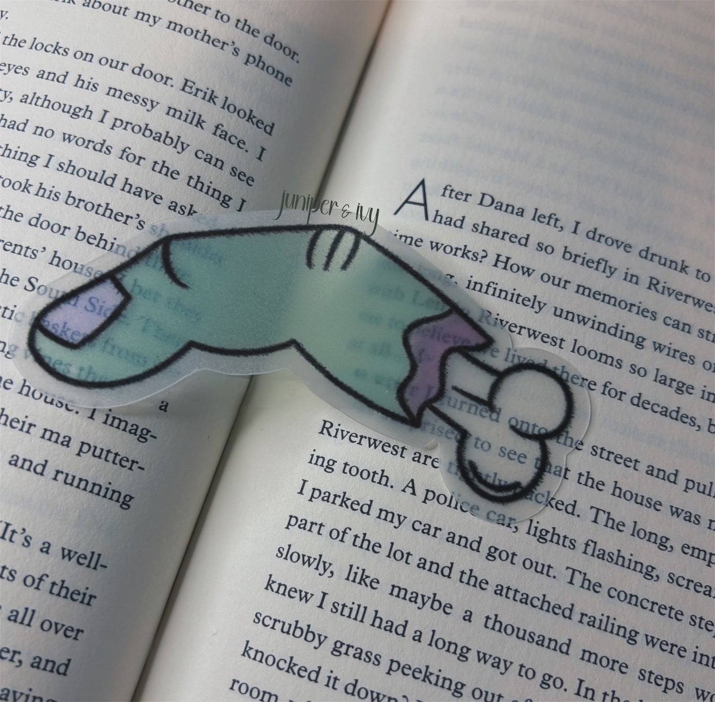 Finger bone bookmark
