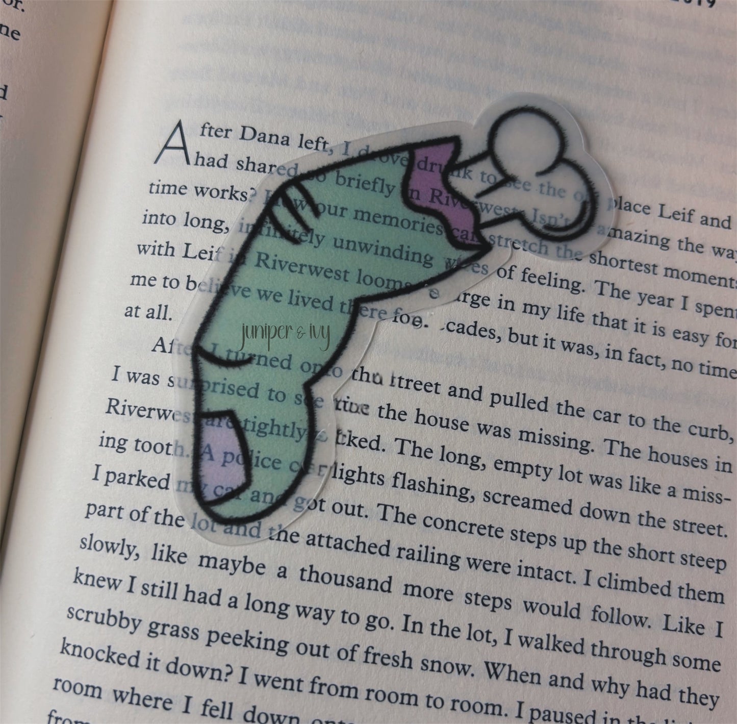 Finger bone bookmark