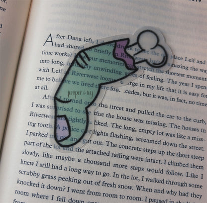 Finger bone bookmark