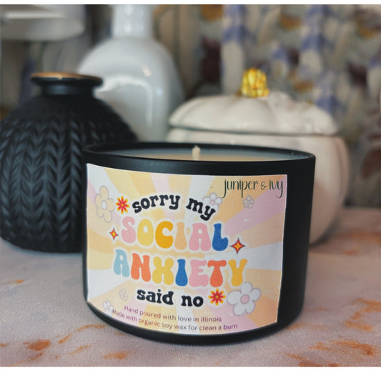 My social anxiety said no candle